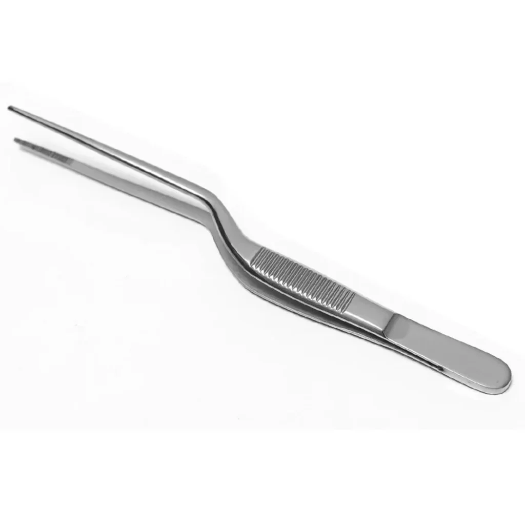 Plating Tweezers Double Cranked 14cm