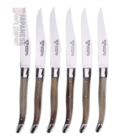 Solid Horn Steak Knives (set of 6)