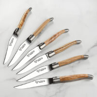 Laguiole en Aubrac Olive Steak Knife Set of 6