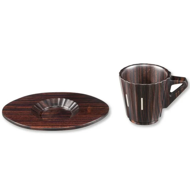 Ebony Espresso Cup and Saucer