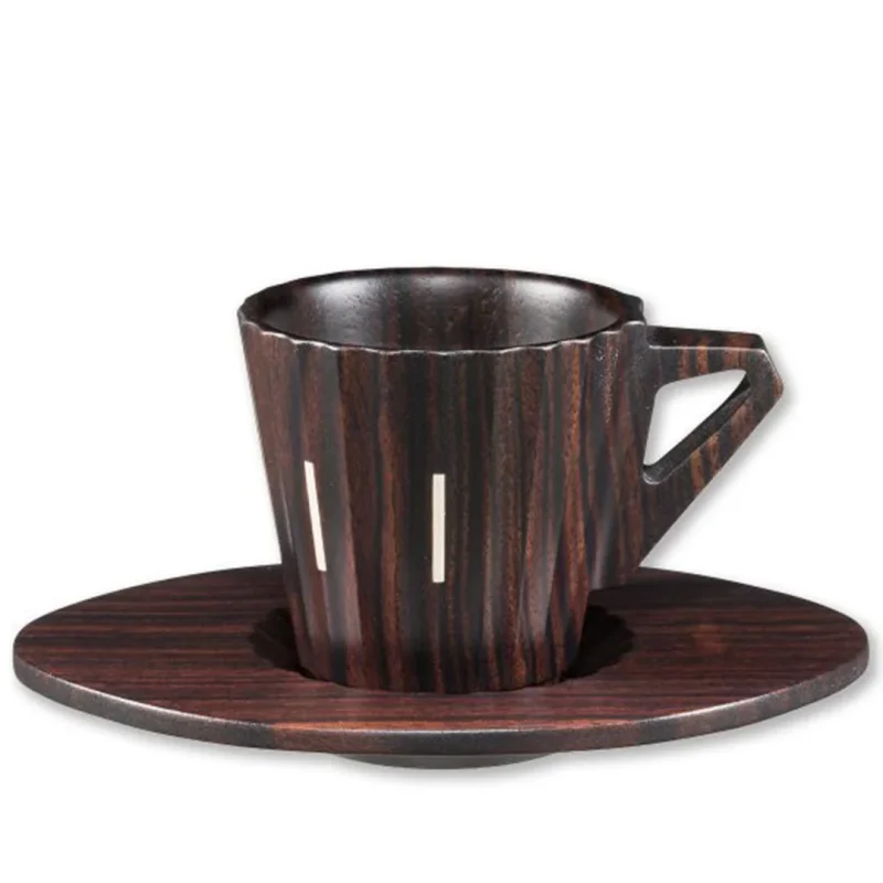 Ebony Espresso Cup and Saucer