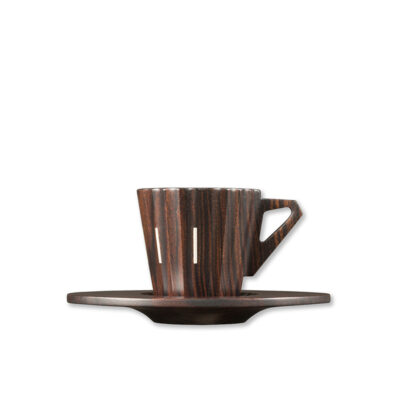 Marunao Ebony Espresso Cup and Saucer