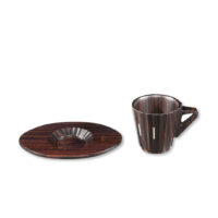 Marunao Ebony Espresso Cup and Saucer