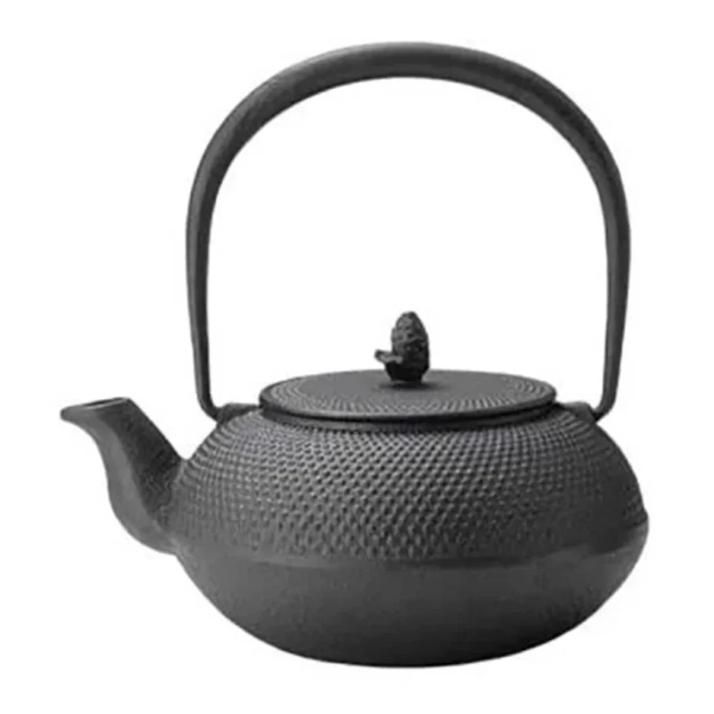 Arare Black Cast Iron Teapot