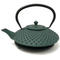 Green Cast Iron Teapot