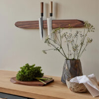 Noyer Walnut Magnetic Knife Rack