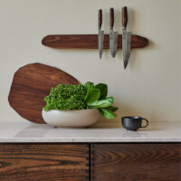 Noyer Walnut Magnetic Knife Rack