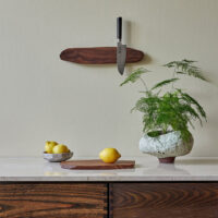 Noyer Walnut Magnetic Knife Rack
