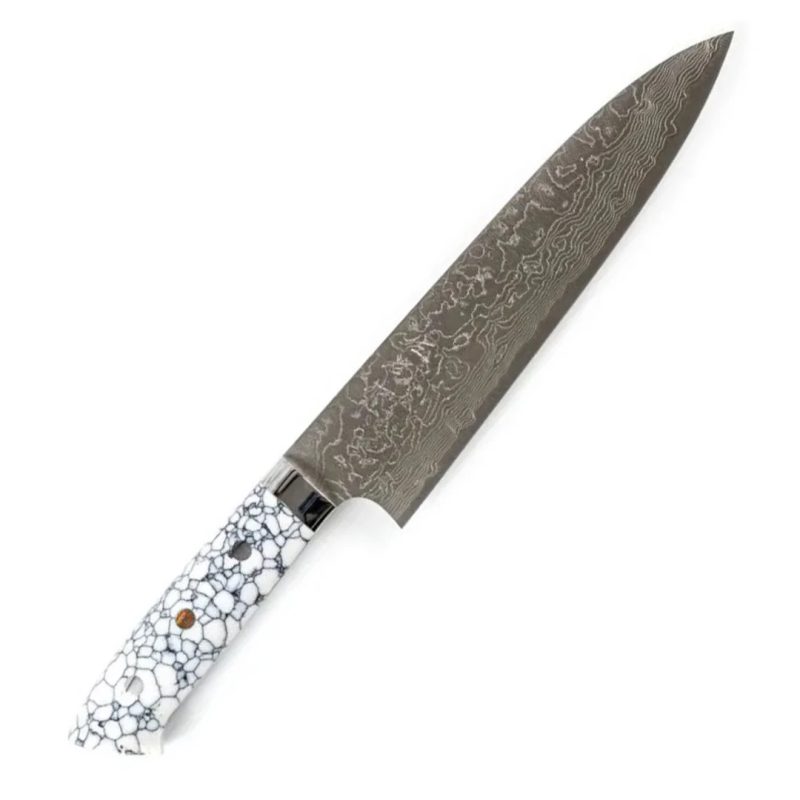 Saji SG2 White Turquoise Gyuto