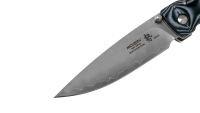 Folding Knife Blue Micarta SPG2 Steel