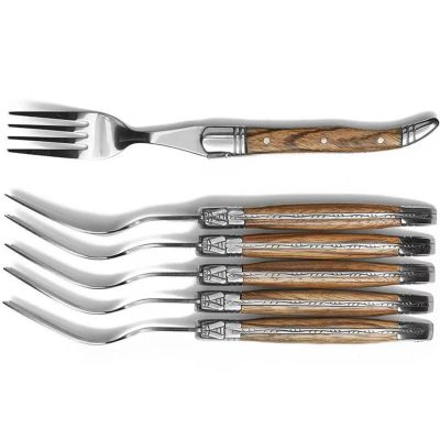 Laguiole Traditional Forks Set of 6 (Brown)