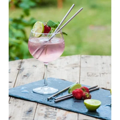 8.5 Stainless Steel Metal Straw (Set of 5)