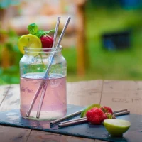 8.5 Stainless Steel Metal Straw (Set of 5)