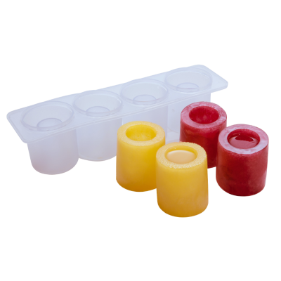4 Cavity Clear Silicone Shot Glass Mould