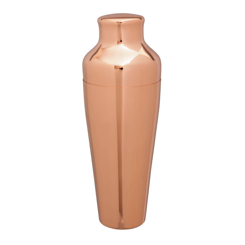 2 Piece Art Deco Shaker Copper Plated