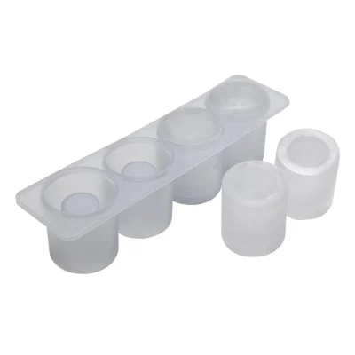 4 Cavity Clear Silicone Shot Glass Mould