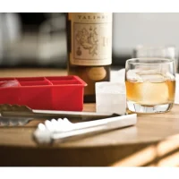 Silicone 6 Square Ice Cube Mould Red