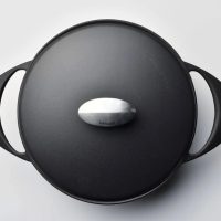 Unilloy Cast Iron Shallow Casserole Black