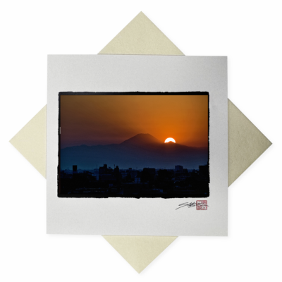 Card Fuji Sunset