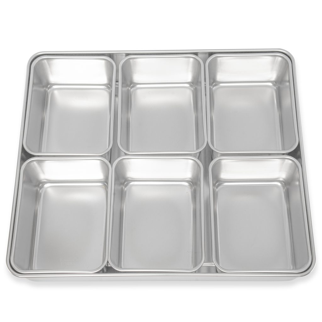 Yakumi Stainless Steel Condiment Holder With 6 L Inserts