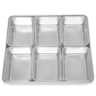 Yakumi Stainless Steel Condiment Holder With 6 L Inserts