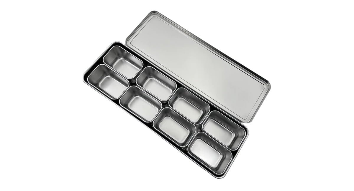 Buy Yakumi Stainless Steel Condiment Holder With 8 S Inserts - UK's Best  Online Price