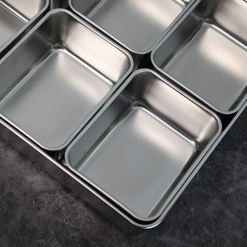 Yakumi Stainless Steel Condiment Holder With 4 S Inserts