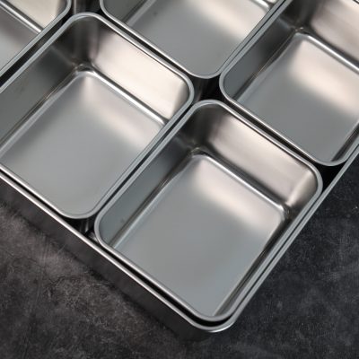 Yakumi Stainless Steel Condiment Holder With 4 S Inserts