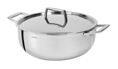 Cristel Stainless Deep Saucepan - Removable Strate (3 sizes)