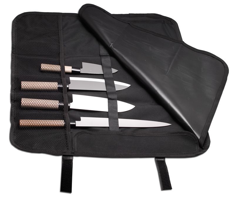 Brown-A Leather Knife Roll (3 Sizes)