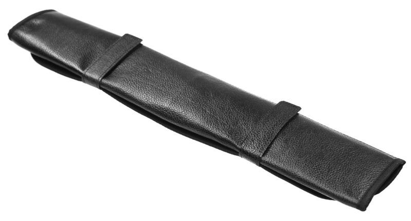 Black Leather Knife Roll (3 Sizes)