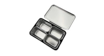 Yakumi Stainless Steel Condiment Holder With 4 S Inserts