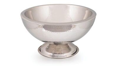 Bowl Cooler Hammered Fi BELLAGIO Stainless Steel WineChampagne Bowl Coole