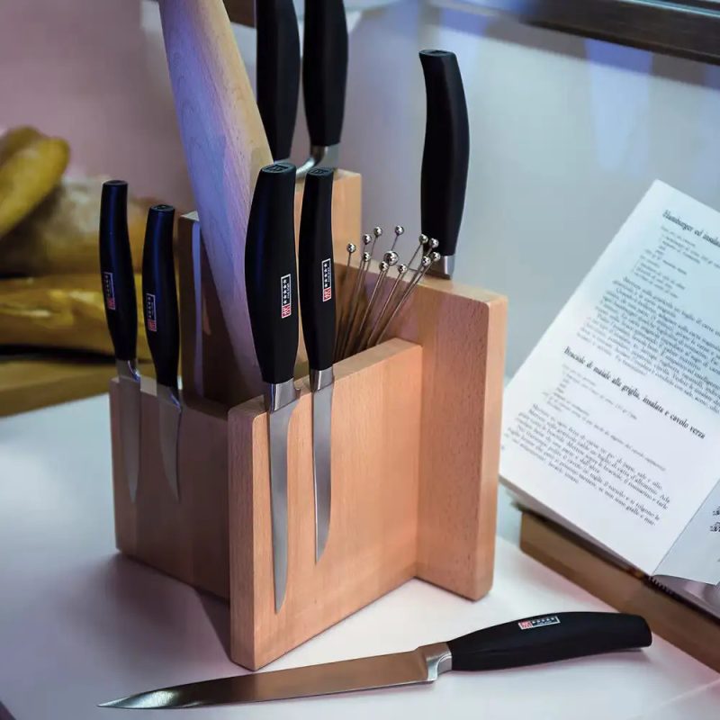 Kombi Knife Block Beechwood (for upto 8 Knives)