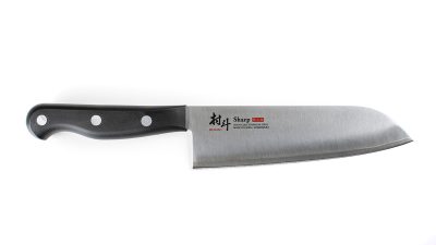 Shimomura Clad Santoku 165mm