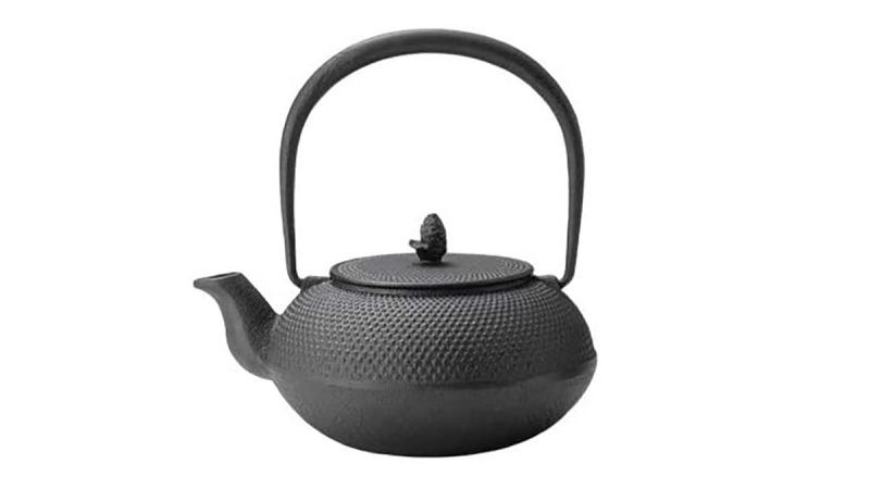 Arare Black Cast Iron Teapot