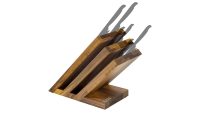 Venezia knife block 3 Elements Walnut Wood (for upto 6 Knives)