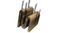 Grand Prix knife Block Chicane Walnut Wood (for upto 16 Knives)
