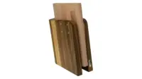 Grand Prix knife Block walnut block & beechwood board (for upto 6 Knives)