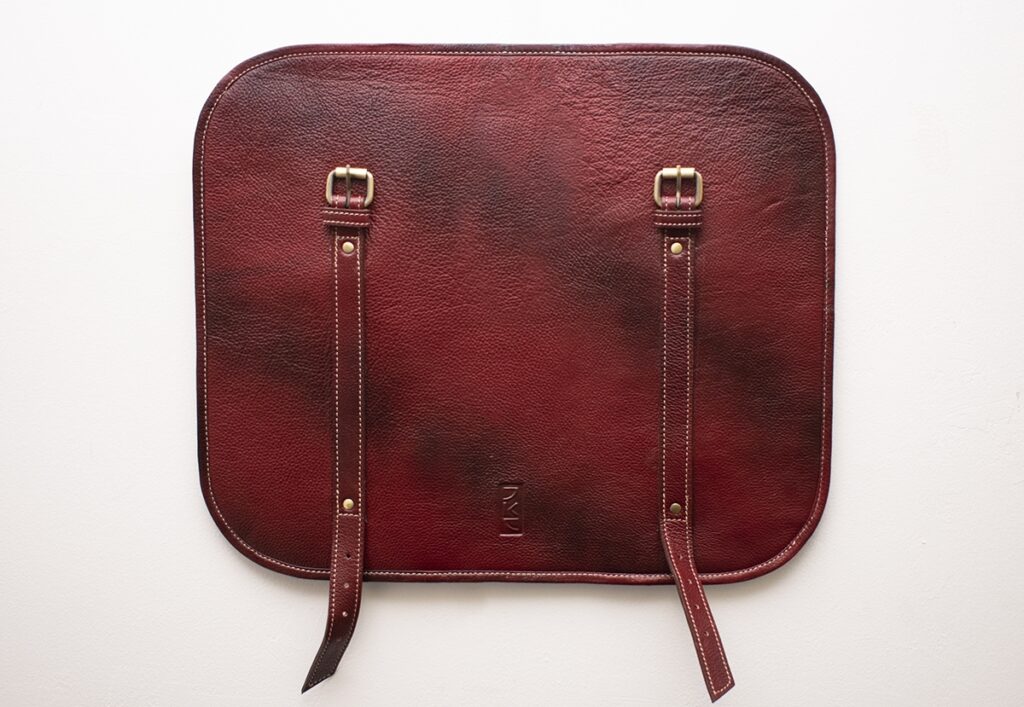 Buffalo Leather Knife Roll Red (2 Sizes)