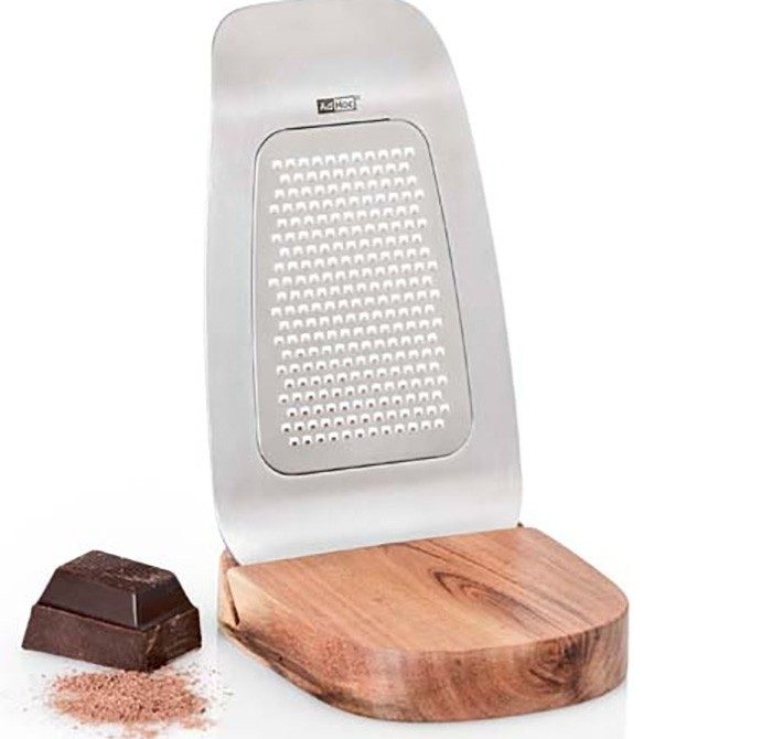 Fine Grater with Wood Stand