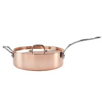 Induction Copper Sautepan With Lid 26cm