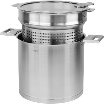 Cristel Stainless Steel Cooking Pot (Stock Pot) - Removable Strate