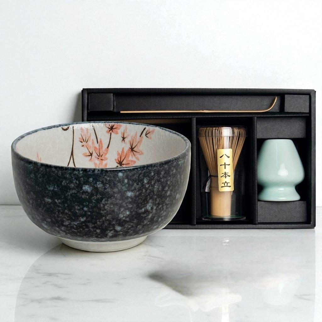 Maple Leaf Matcha Set