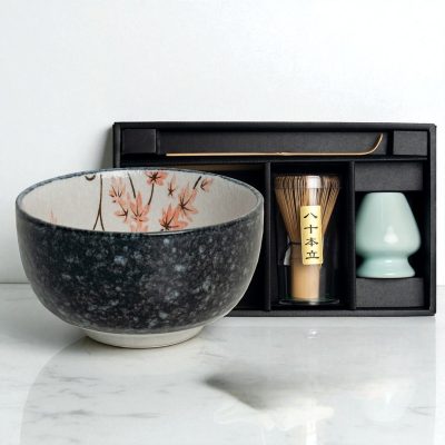 Maple Leaf Matcha Set