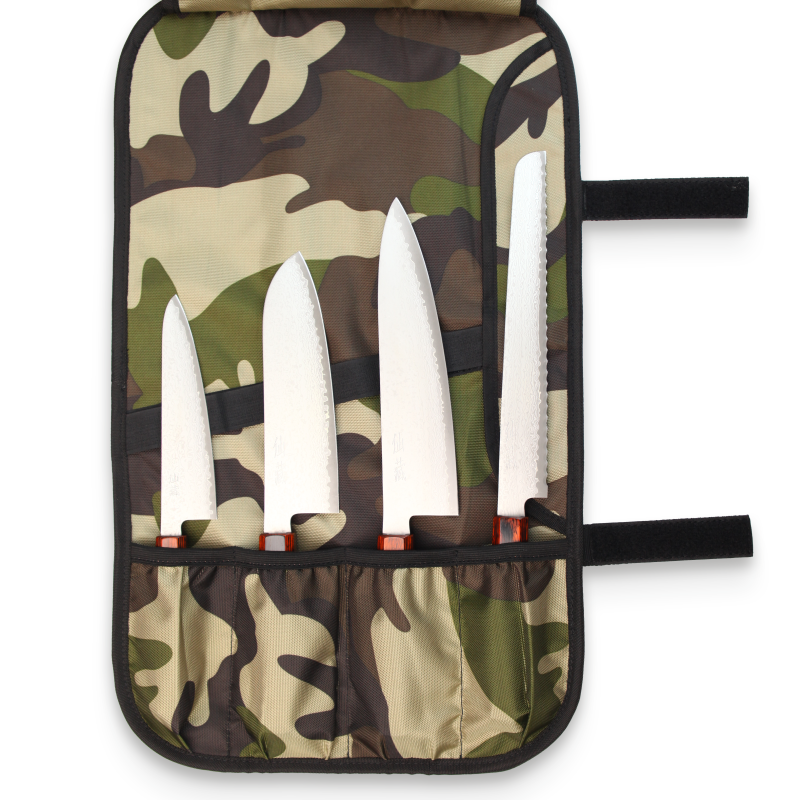 Rubber Knife Roll camouflage (3 Sizes)