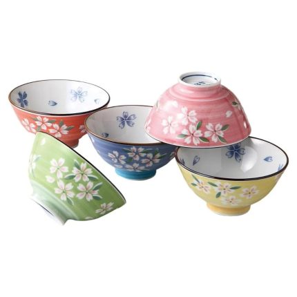 Sakura Rice Bowl Set of 5