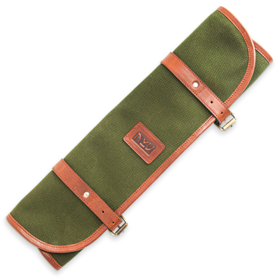 Canvas & Leather Knife Roll (2 Sizes)