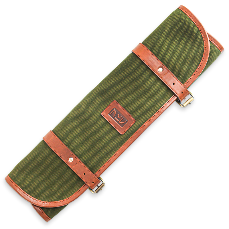 Canvas & Leather Knife Roll (2 Sizes)