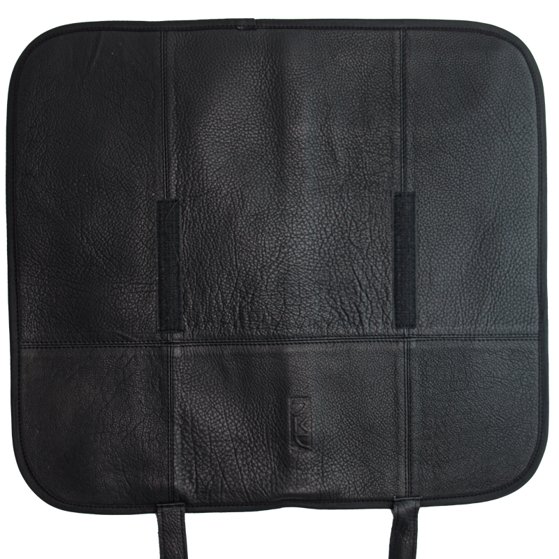 Leather Knife Roll Black